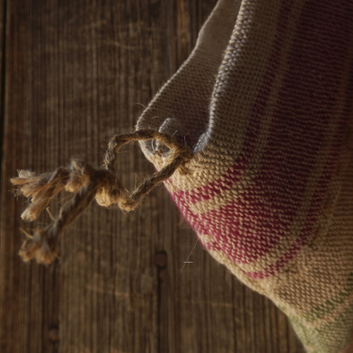 rustic linen sack by anna champeney textile studio