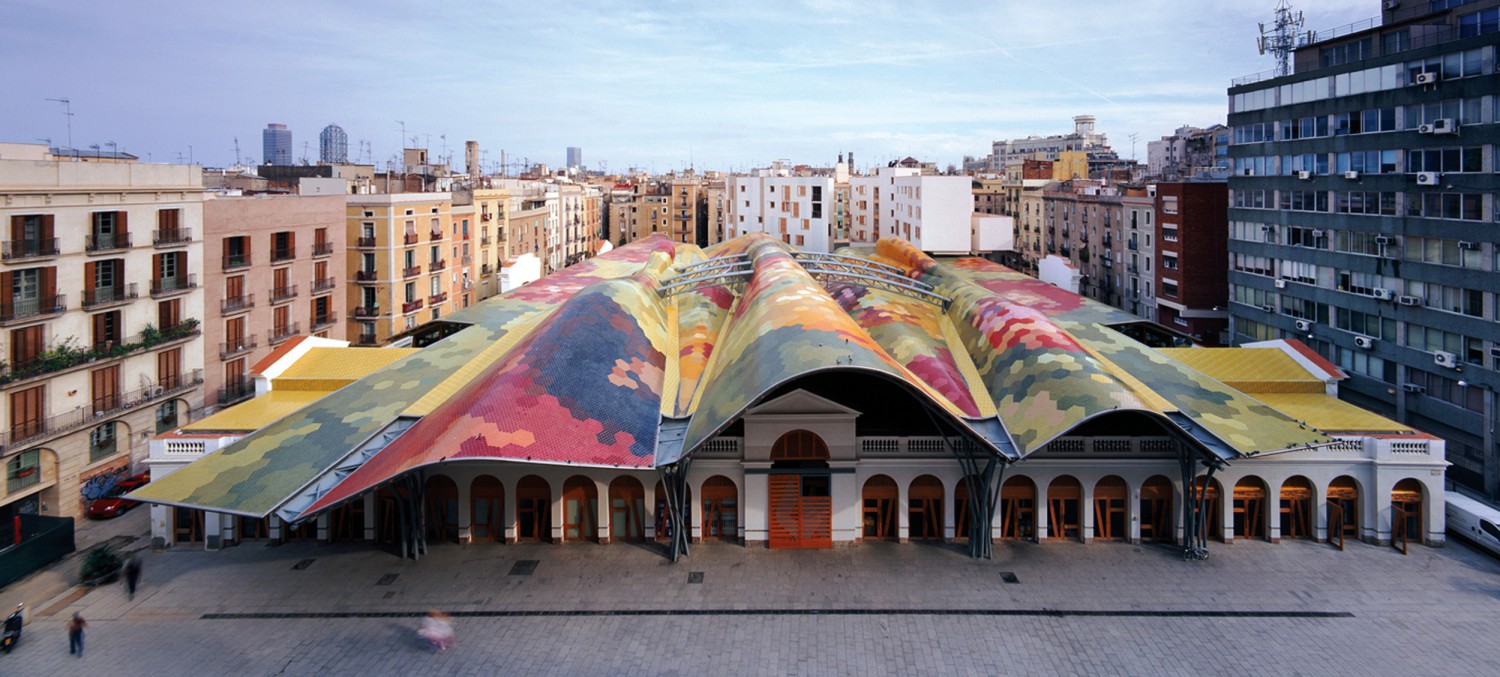 Projekt: Mercado, Barcelona Architekt: Miralles Taliabue